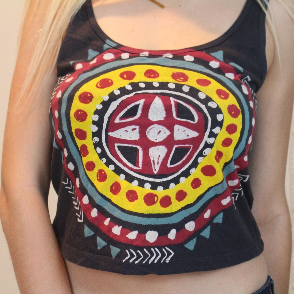 Forever 21 Sexy Tribal Crop Top